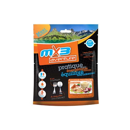 Plat poulet et riz lyophilisé - MX3 Nutrition 
