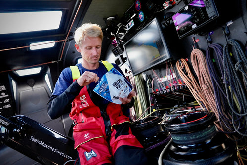 Comment se nourrit Maxime Sorel en pleine course au large ?
