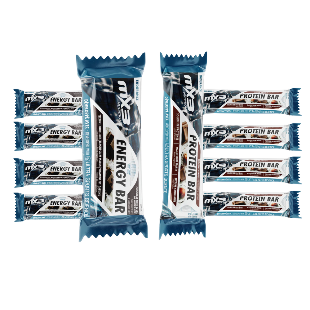 Mix barres  - Chocolat noisette + chocolat noir & pointe de sel