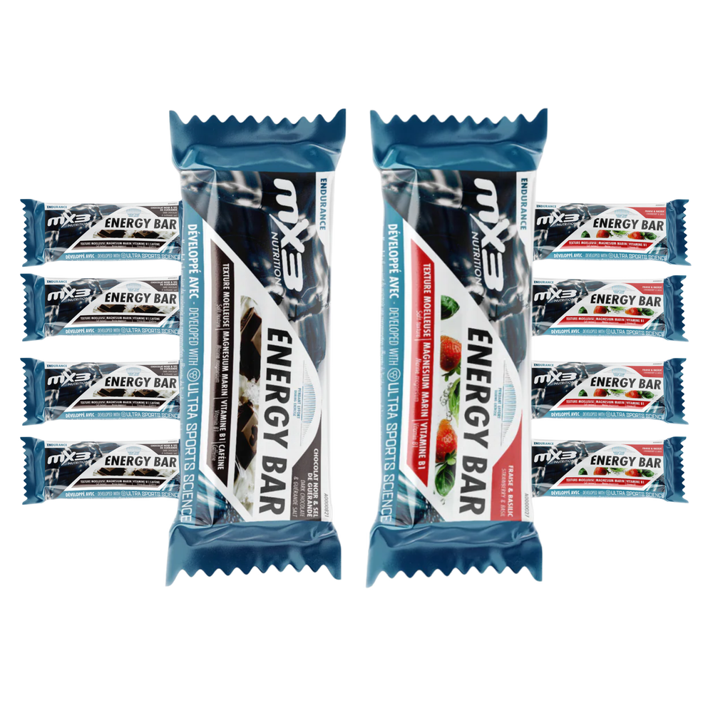 Mix barres - Fraise basilic + Chocolat noir & pointe de sel