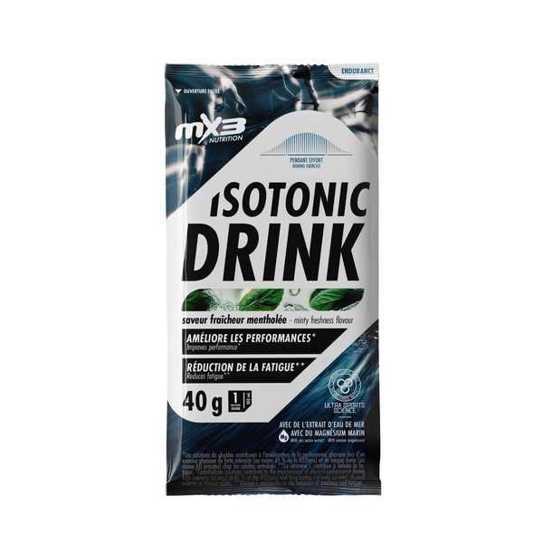 Unidose - Boisson isotonique - Effort court - Saveur Fraîcheur Mentholée